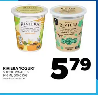 Real Canadian Superstore Riviera yogurt, 946 ml, 500-650 g offer