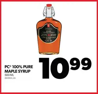 Real Canadian Superstore Pc 100% pure maple syrup, 500 ml offer