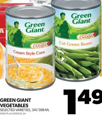 Real Canadian Superstore Green giant vegetables, 341/398 ml offer