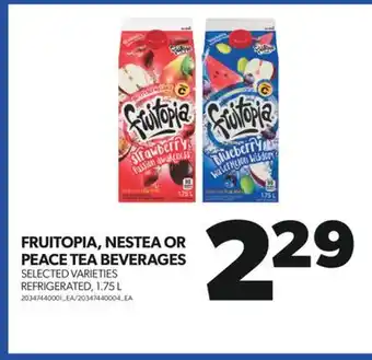 Real Canadian Superstore Fruitopia, nestea or peace tea beverages, 1.75 l offer