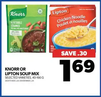 Real Canadian Superstore Knorr or lipton soup mix, 40-166 g offer