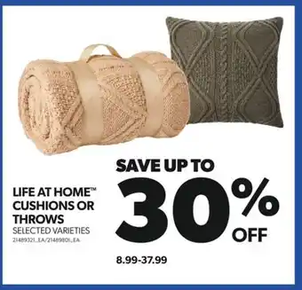 Real Canadian Superstore Life at home cushions or throws offer