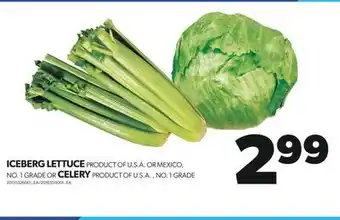 Real Canadian Superstore Iceberg lettuce or celery offer