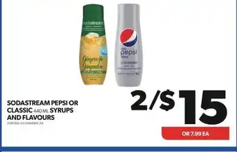Real Canadian Superstore Sodastream pepsi or classic 440 ml syrups and flavours offer