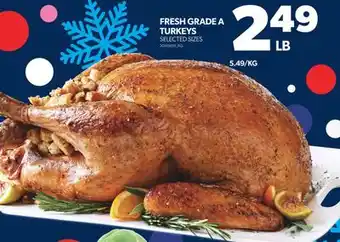 Real Canadian Superstore Fresh grade a turkeys offer