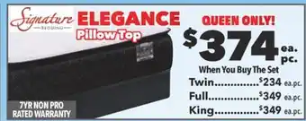 Surplus Furniture Elegance queen mattress set offer