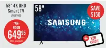 The Brick Samsung 58 tu690t 4k crystal uhd smart tv offer