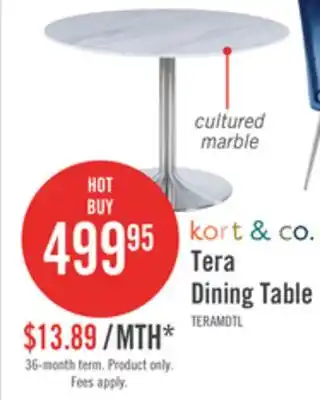 The Brick Tera dining table offer