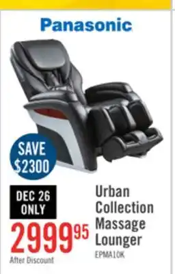 The Brick Panasonic urban collection high-quality synthetic leather massage power recliner - black offer