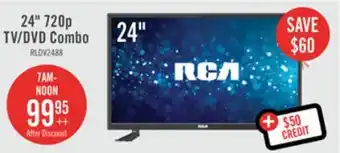 The Brick Rca 24 led tv with built-in dvd player offer