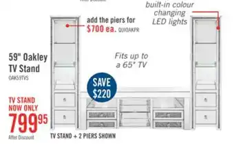 The Brick Oakley 59 tv stand offer