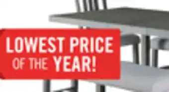 The Brick Alto 6-piece rectangular dining table package offer