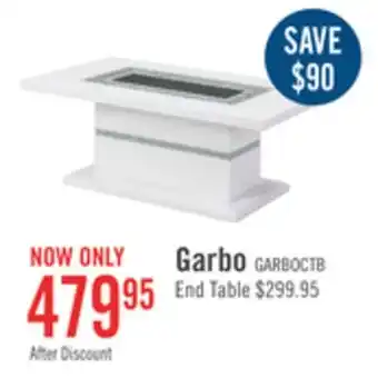 The Brick Garbo coffee table offer