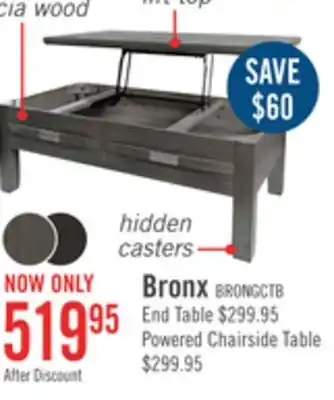 The Brick Bronx coffee table with lift-top - grey offer