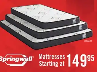 The Brick Springwall emilia tight top twin mattress offer