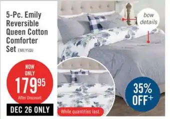 The Brick Emily 5-piece queen comforter set offer
