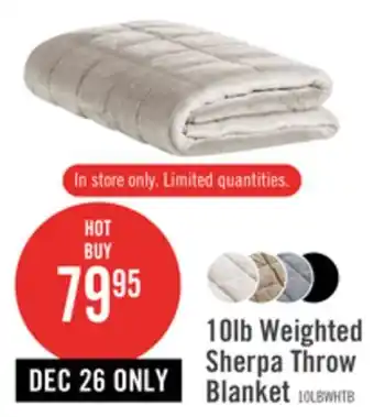 The Brick Weighted sherpa throw - ivory offer