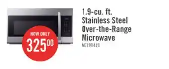 The Brick Samsung 1.9 cu. ft. over-the-range microwave - me19r7041fs/ac offer