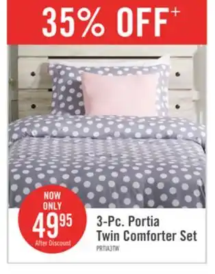 The Brick Portia 3-piece twin comforter set offer