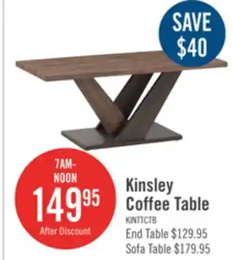 The Brick Kinsley coffee table offer