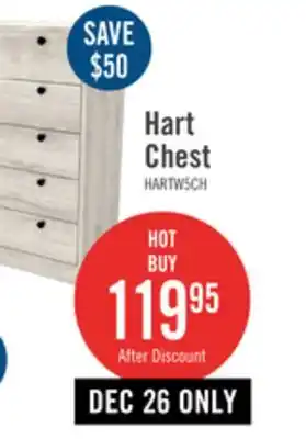 The Brick Hart chest - white offer