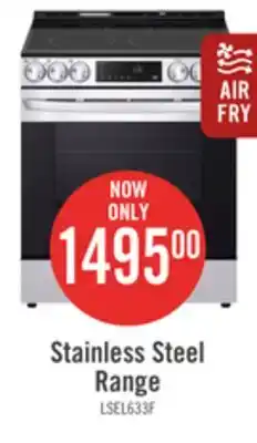 The Brick Lg 6.3 cu. ft. smart electric range with air fry - lsel6333f offer