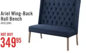 The Brick Ariel wing-back hall bench offer