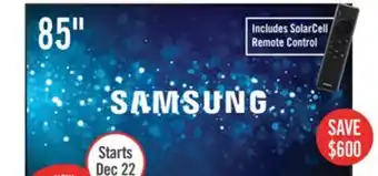 The Brick Samsung 85 cu8000 crystal uhd 4k smart tv offer