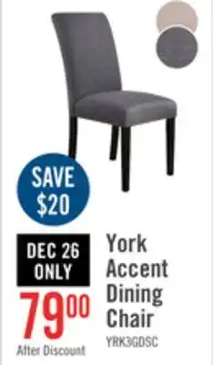 The Brick York studded dining chair - grey offer