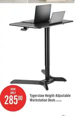 The Brick Tygerclaw height-adjustable workstation desk offer