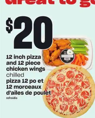 Independent City Market Pizza 12 po et 12 morceaux d'ailes de poulet offer