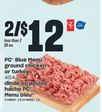 Valu-mart Dinde ou poulet haché pc menu bleu, 454 g offer