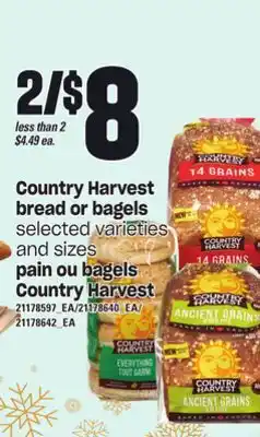 Independent City Market Pain ou bagels country harvest offer