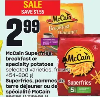 Independent City Market Superfries, pommes de terre déjeuner ou de spécialité mccain, 454-800 g offer