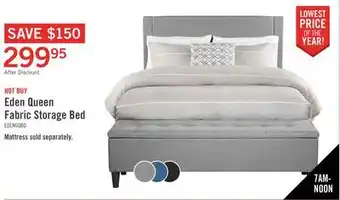 The Brick Eden queen storage bed - grey offer