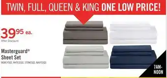 The Brick Masterguard ultra advanced 4-piece queen sheet set - grey offer