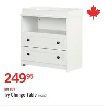 The Brick Ivy changing table offer