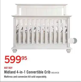 The Brick Midland 4-in-1 crib - white offer