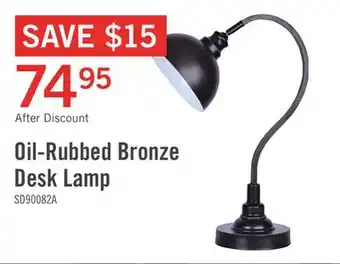 The Brick Oil-rubbed bronze desk/task lamp offer