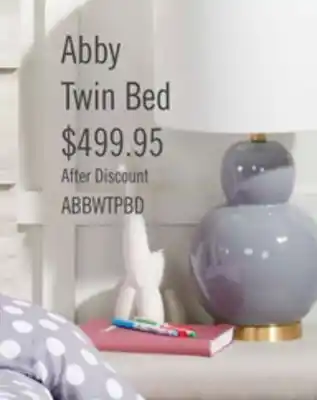 The Brick Abby twin panel bed offer
