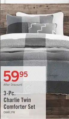 The Brick Charlie 3-piece twin comforter set offer