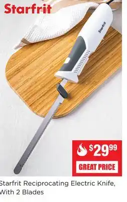 Kitchen Stuff Plus Starfrit reciprocating electric knife offer
