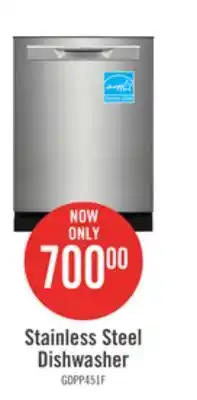 The Brick Frigidaire gallery 24 built-in dishwasher - gdpp4517af offer