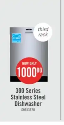 The Brick Bosch 300 series 24 dishwasher with third rack - she53b75uc offer