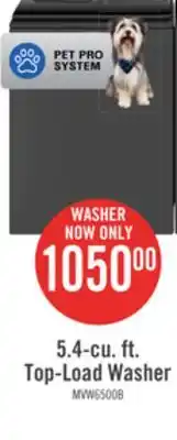 The Brick Maytag 5.4 cu. ft. pet pro top-load washer - mvw6500mbk offer