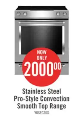 The Brick Kitchenaid 6.4 cu. ft. slide-in electric convection range - ykseg700ess offer