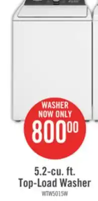 The Brick Whirlpool 5.2 cu. ft. top-load washer with built-in faucet - wtw5015lw offer
