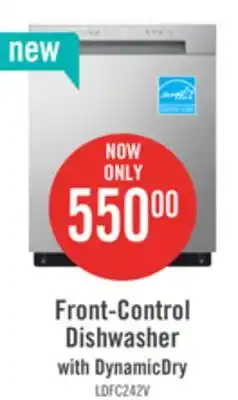 The Brick Lg front-control dishwasher with lodecibel operation and dynamicdry - ldfc2423v offer