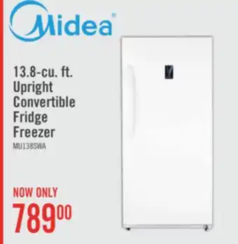 The Brick Midea 13.8 cu. ft. convertible upright refrigerator-freezer - mu138swar1rc1 offer