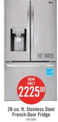 The Brick Lg 28 cu. ft. french-door refrigerator with thinq technology - lrfs28xbs offer